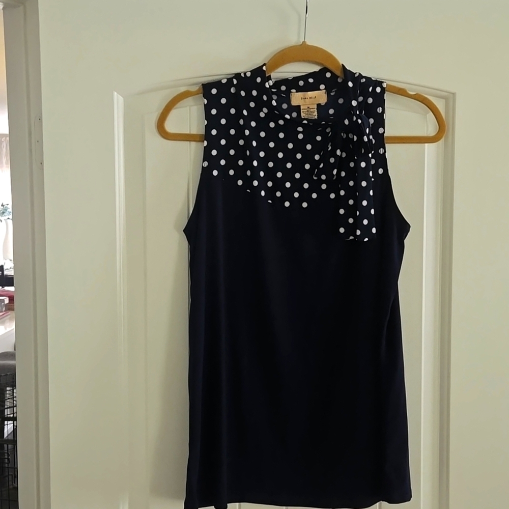 Navy sleeveless